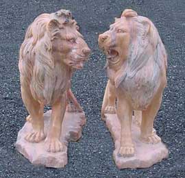 marble lions